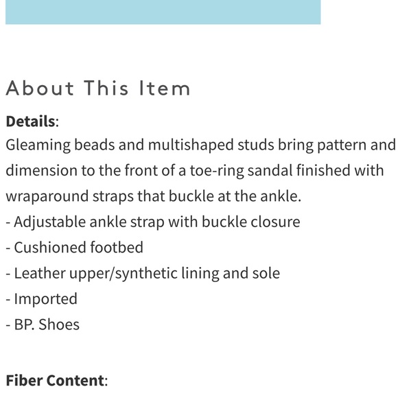 🌼Embellished Leather Ankle Strap Sandal🌼 - Picture 13 of 13